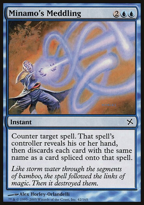 Minamo's Meddling, Betrayers of Kamigawa #42, Magic: The Gathering card