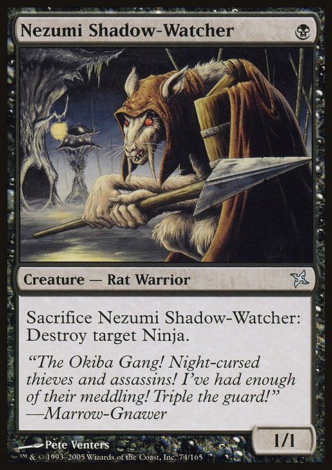 Nezumi Shadow-Watcher, Betrayers of Kamigawa #74, Magic: The Gathering card