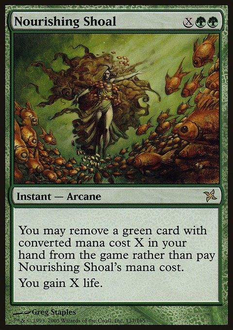 Nourishing Shoal, Betrayers of Kamigawa #137, Magic: The Gathering card