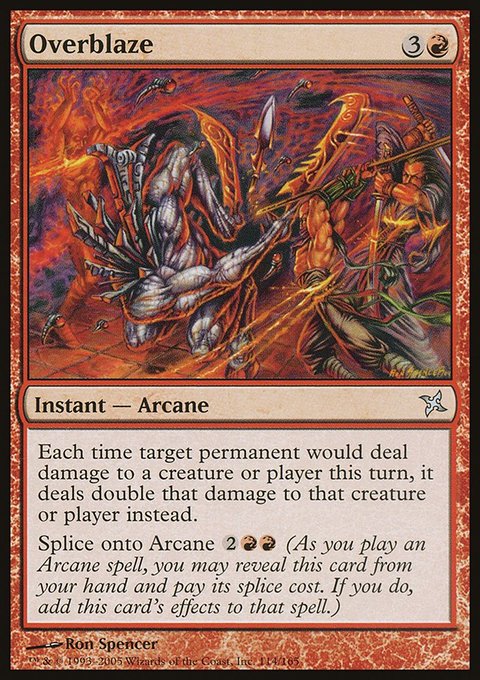 Overblaze, Betrayers of Kamigawa #114, Magic: The Gathering card