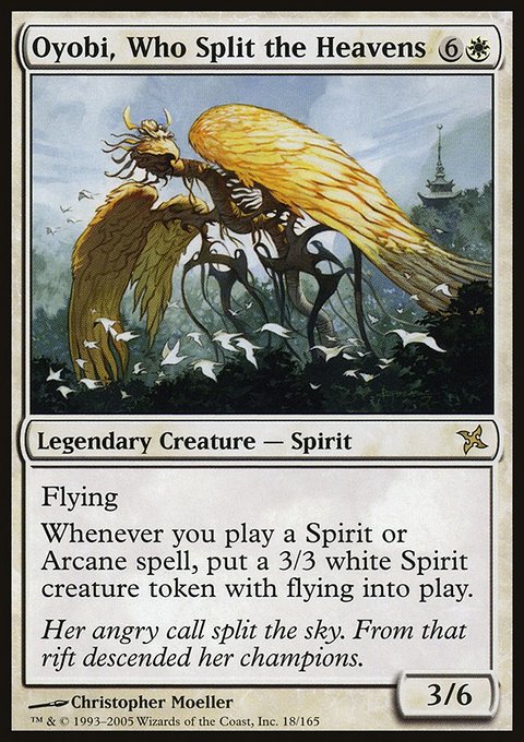 Oyobi, Who Split the Heavens, Betrayers of Kamigawa #18, Magic: The Gathering card