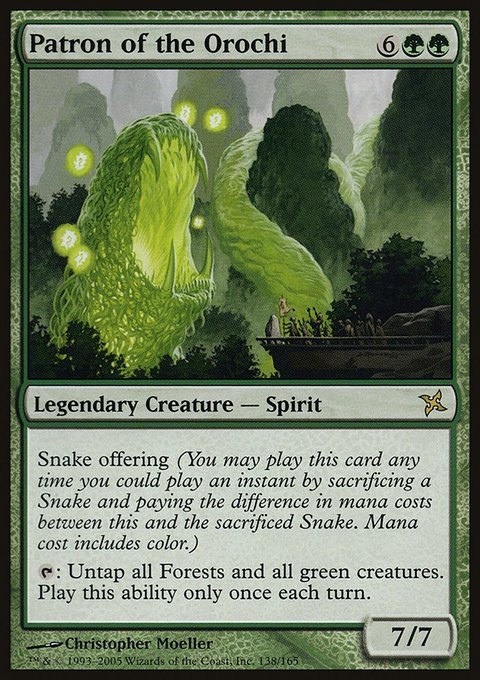 Patron of the Orochi, Betrayers of Kamigawa #138, Magic: The Gathering card