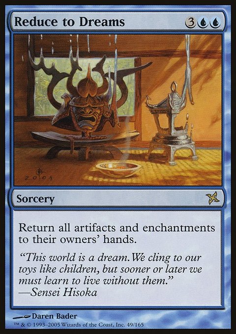 Reduce to Dreams, Betrayers of Kamigawa #49, Magic: The Gathering card
