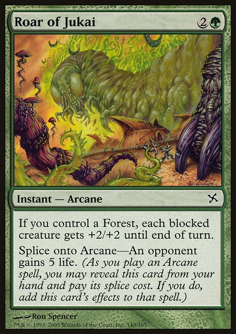 Roar of Jukai, Betrayers of Kamigawa #140, Magic: The Gathering card