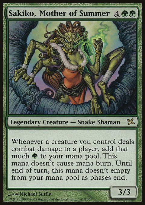 Sakiko, Mother of Summer, Betrayers of Kamigawa #141, Magic: The Gathering card