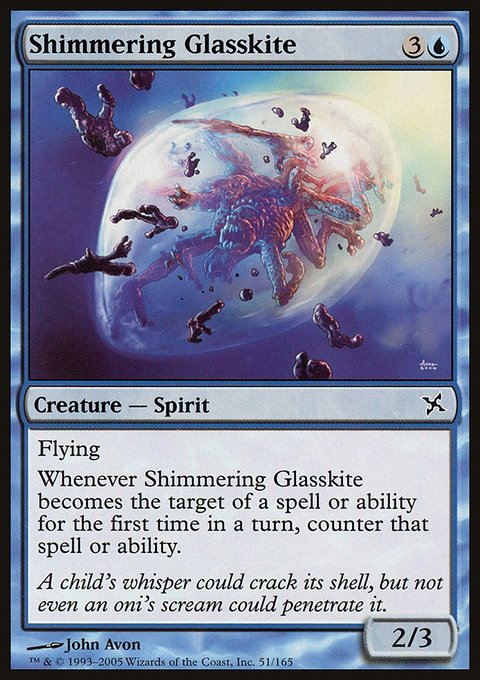 Shimmering Glasskite, Betrayers of Kamigawa #51, Magic: The Gathering card