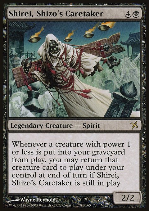 Shirei, Shizo's Caretaker, Betrayers of Kamigawa #81, Magic: The Gathering card