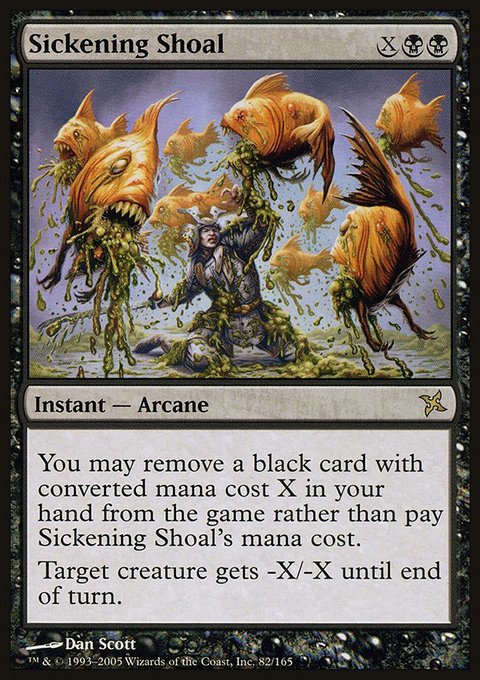 Sickening Shoal, Betrayers of Kamigawa #82, Magic: The Gathering card