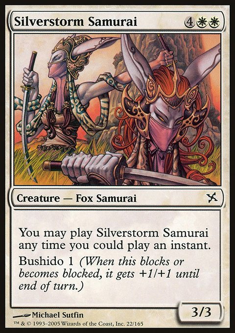 Silverstorm Samurai, Betrayers of Kamigawa #22, Magic: The Gathering card