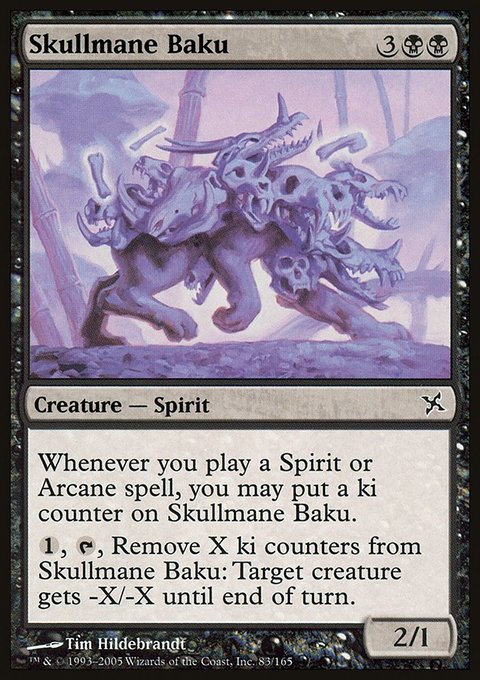 Skullmane Baku, Betrayers of Kamigawa #83, Magic: The Gathering card