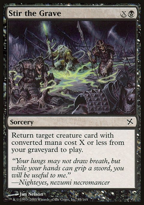 Stir the Grave, Betrayers of Kamigawa #85, Magic: The Gathering card