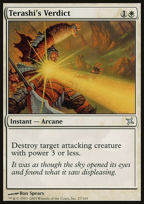 Terashi's Verdict, Betrayers of Kamigawa #27, Magic: The Gathering card