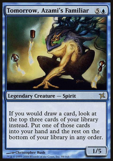Tomorrow, Azami's Familiar, Betrayers of Kamigawa #58, Magic: The Gathering card