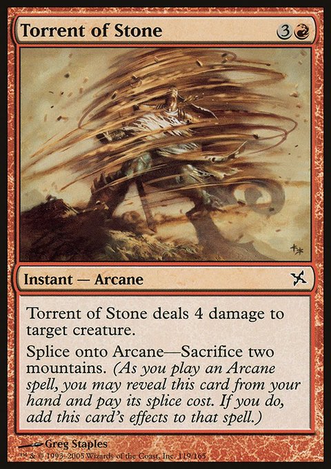 Torrent of Stone, Betrayers of Kamigawa #119, Magic: The Gathering card