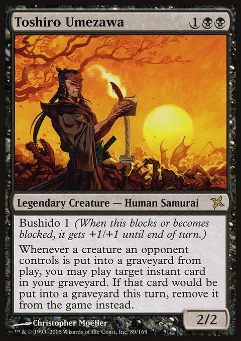 Toshiro Umezawa, Betrayers of Kamigawa #89, Magic: The Gathering card