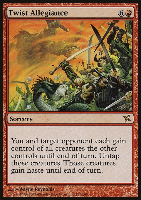 Twist Allegiance, Betrayers of Kamigawa #120, Magic: The Gathering card