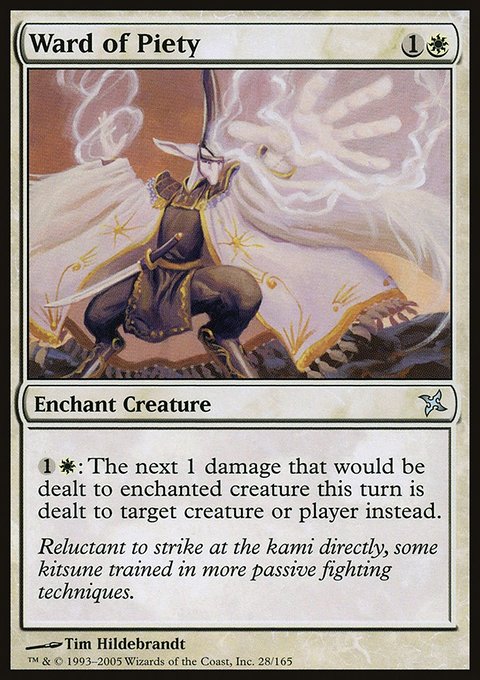 Ward of Piety, Betrayers of Kamigawa #28, Magic: The Gathering card