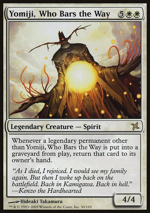 Yomiji, Who Bars the Way, Betrayers of Kamigawa #30, Magic: The Gathering card