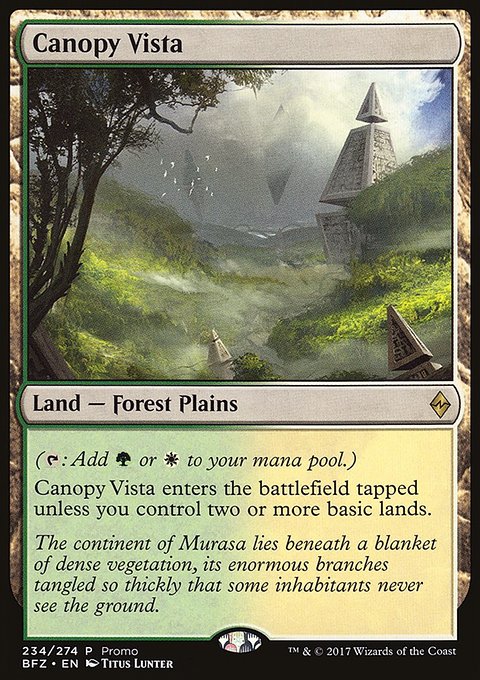 Canopy Vista, BFZ Standard Series #234, Magic: The Gathering card