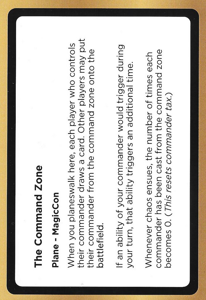 The Command Zone, Black Lotus Unknown Planechase #PLA044, Magic: The Gathering card
