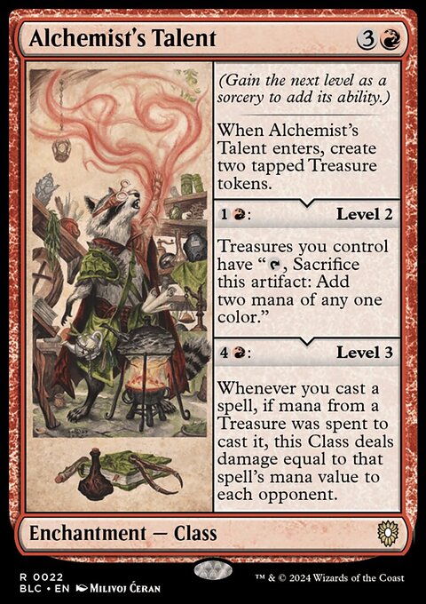 Alchemist's Talent, Bloomburrow Commander #22, Magic: The Gathering card