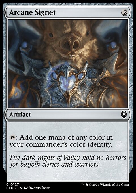 Arcane Signet, Bloomburrow Commander #127, Magic: The Gathering card