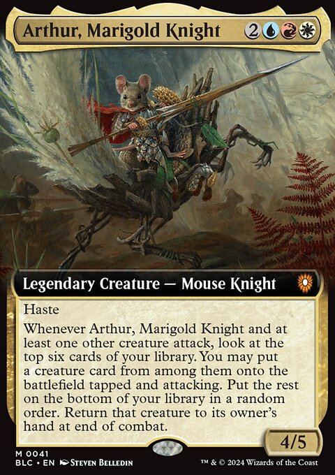 Arthur, Marigold Knight, Bloomburrow Commander #41, Magic: The Gathering card
