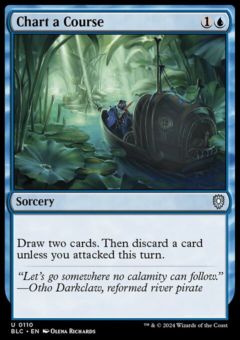 Chart a Course, Bloomburrow Commander #110, Magic: The Gathering card