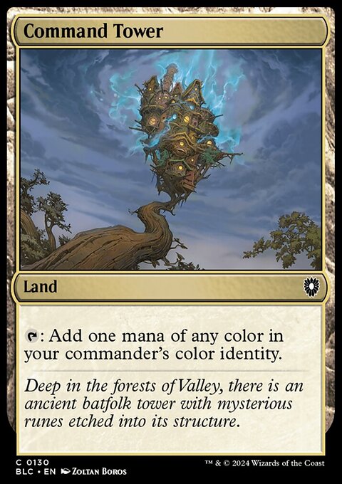 Command Tower, Bloomburrow Commander #130, Magic: The Gathering card