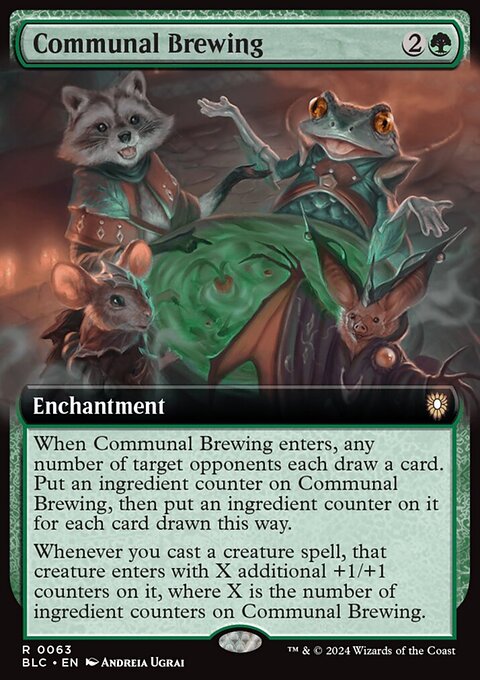 Communal Brewing, Bloomburrow Commander #63, Magic: The Gathering card