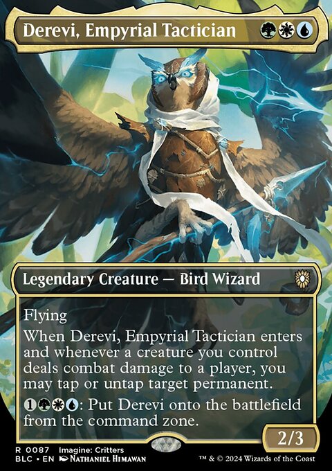 Derevi, Empyrial Tactician, Bloomburrow Commander #87, Magic: The Gathering card