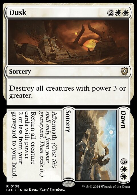 Dusk // Dawn, Bloomburrow Commander #138, Magic: The Gathering card