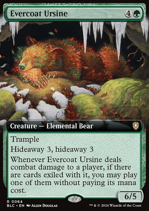 Evercoat Ursine, Bloomburrow Commander #64, Magic: The Gathering card