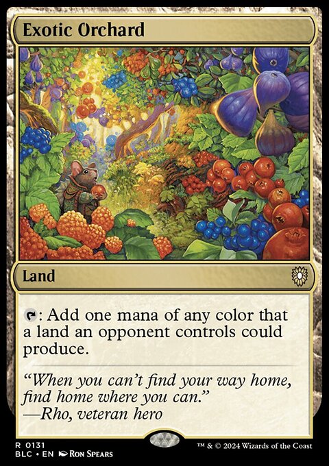 Exotic Orchard, Bloomburrow Commander #131, Magic: The Gathering card