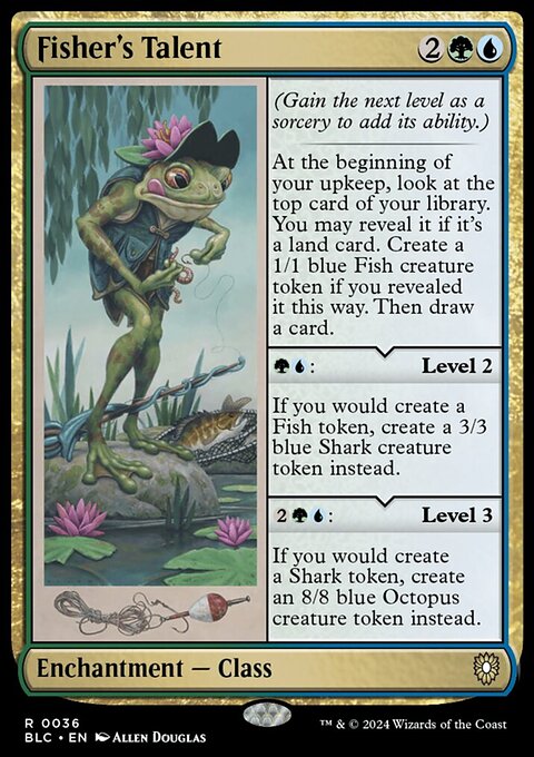 Fisher's Talent, Bloomburrow Commander #36, Magic: The Gathering card