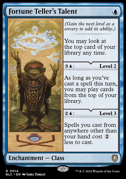 Fortune Teller's Talent, Bloomburrow Commander #14, Magic: The Gathering card