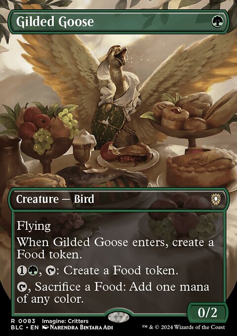 Gilded Goose, Bloomburrow Commander #83, Magic: The Gathering card