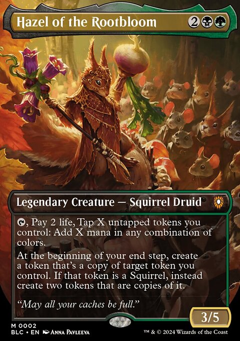 Hazel of the Rootbloom, Bloomburrow Commander #2, Magic: The Gathering card