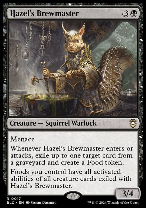 Hazel's Brewmaster, Bloomburrow Commander #17, Magic: The Gathering card