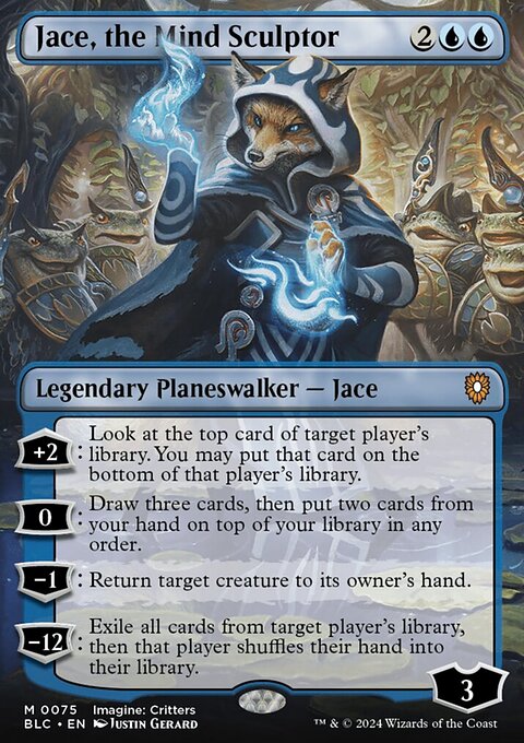 Jace, the Mind Sculptor, Bloomburrow Commander #75, Magic: The Gathering card