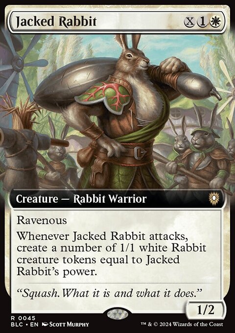 Jacked Rabbit, Bloomburrow Commander #45, Magic: The Gathering card