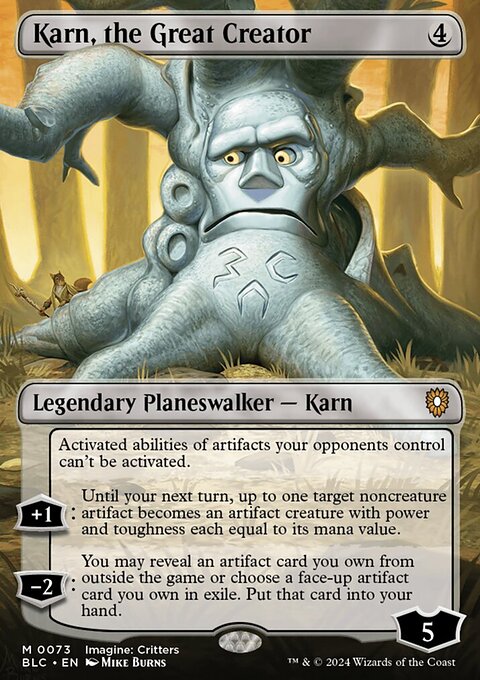Karn, the Great Creator, Bloomburrow Commander #73, Magic: The Gathering card