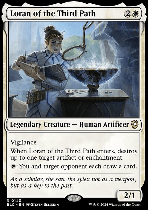 Loran of the Third Path, Bloomburrow Commander #143, Magic: The Gathering card
