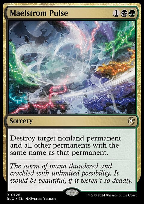 Maelstrom Pulse, Bloomburrow Commander #126, Magic: The Gathering card
