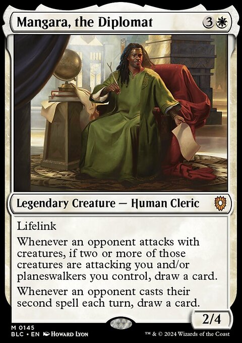 Mangara, the Diplomat, Bloomburrow Commander #145, Magic: The Gathering card