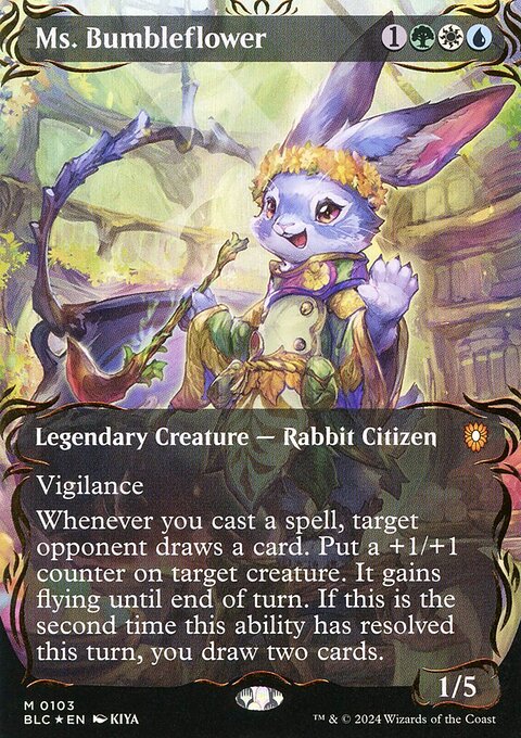 Ms. Bumbleflower, Bloomburrow Commander #103, Magic: The Gathering card