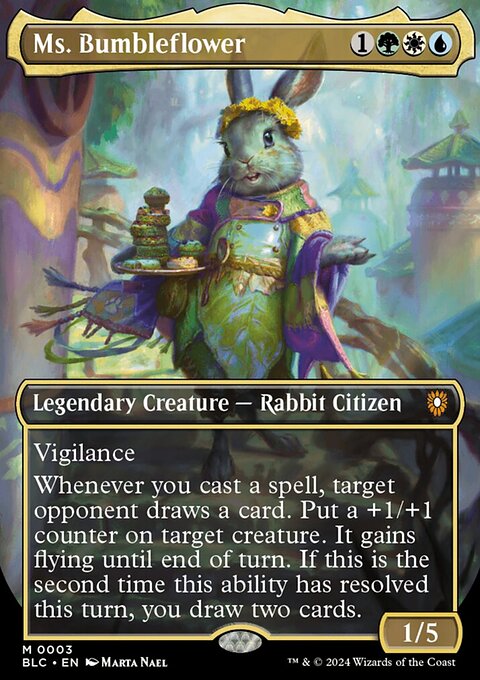 Ms. Bumbleflower, Bloomburrow Commander #3, Magic: The Gathering card