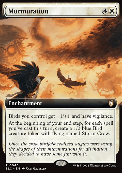 Murmuration, Bloomburrow Commander #46, Magic: The Gathering card