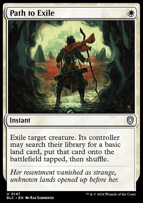 Path to Exile, Bloomburrow Commander #147, Magic: The Gathering card