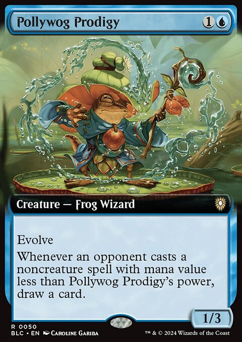 Pollywog Prodigy, Bloomburrow Commander #50, Magic: The Gathering card